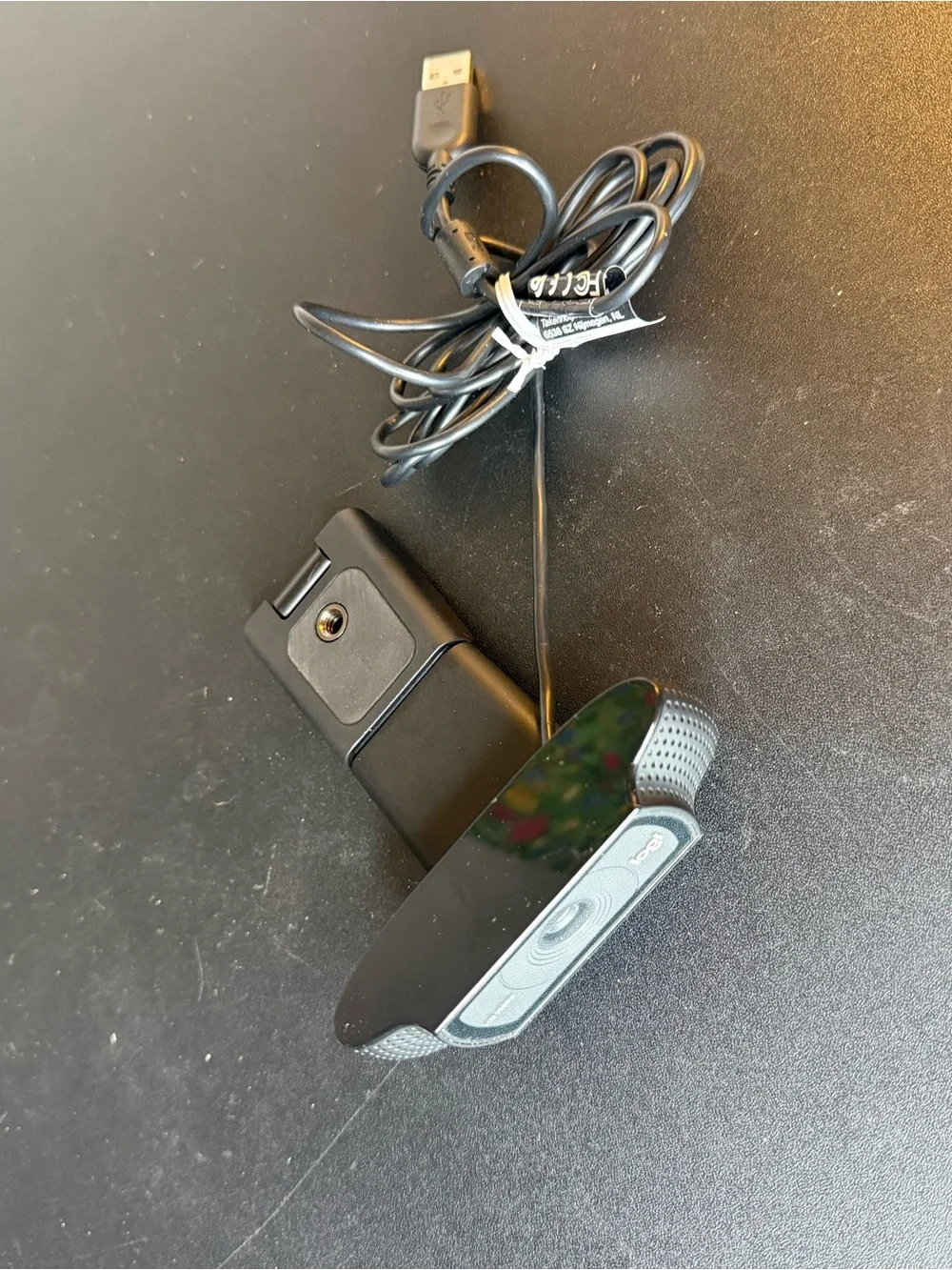 Logitech Black USB Webcam with Clip Mount